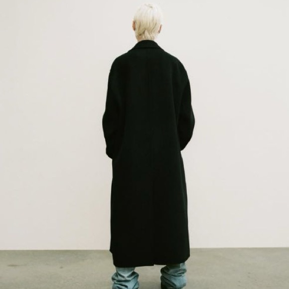 Zara Double Faced Wool Blend Double Breasted Coat - Picture 9 of 16